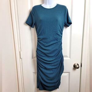 AMPERSAND AVENUE Ruched Short Sleeve Dress